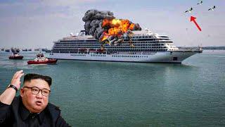 13 minutes ago! American F-16s destroy a Russian cruise ship carrying 10,700 elite troops.