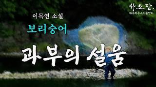 남편 잃은 설움을 겪는 과부의 생생한 삶의 현장.  [보리숭어-이목연 단편소설] #하소담오디오드라마