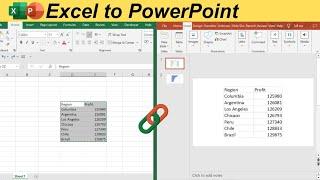 How to Link Excel to PowerPoint | Excel to PPT