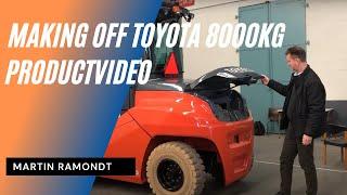 Making of... Movie about the new 8000kg #Toyota  forklift | Gebr. Weststrate B.V.