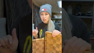  Почему изделия из дерева всегда уникальны? #diy #разделочнаядоска #дерево #woodworking
