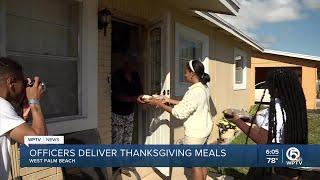 West Palm Beach police hand out meals to seniors