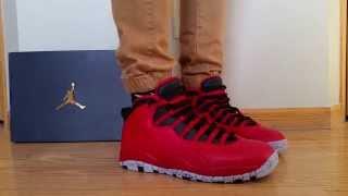 NIKE AIR JORDAN 10 X RETRO 30TH AS ALL-STAR BULLS OVER BROADWAY GYM RED NYC 2015 ON FEET REVIEW!