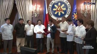 Oath-taking of Peace Panel Members 7/18/2016