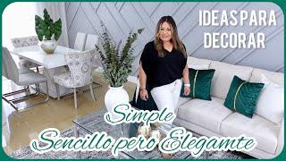 IDEAS PARA DECORAR LA SALA Y EL COMEDOR EN TONES NEUTRALES Y VERDE  DECORANDO CON SHEIN