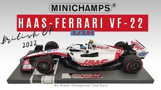 REVIEW Minichamps 1:18 Resin HAAS VF-22 Ferrari F1 modelcar, Mick Schumacher British GP 2022