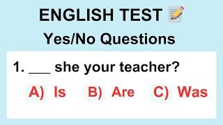 English Test: Yes/No Questions (Is, Are, Was, Were) – Test Your Mastery of Is/Are/Was/Were #grammar