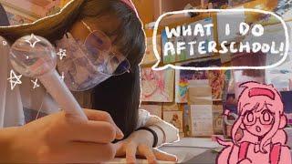 My afterschool routine (senior year!)  | sakuvlog ep.08