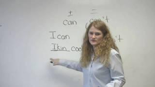 English Pronunciation - CAN & CAN'T