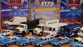 1/64 Diecast NYPD Collection by GEENLIGHT - Police Hot Pursuit, Fire Rescue, and First Responders