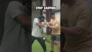 Stop Casting! #baseball #mlb #coaching #swing #softball #baseballdrills #shorts