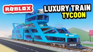 Building a LUXURY TRAIN COMPANY in Roblox Luxury Train Tycoon