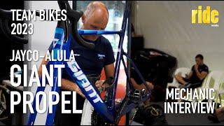 Pro Team Bikes 2023: Jayco-AlUla team mechanic talks about the Giant Propel (part of a series)