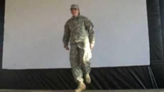 Army medic doing Irish Dance