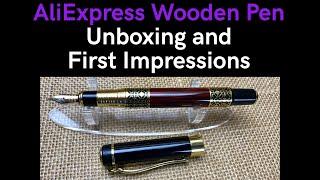 AliExpress Wooden Pen - Unboxing and First Impressions