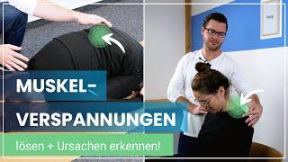 Muskelverspannungen lösen - Entspannung für Rücken und Nacken | Übungen für den Alltag