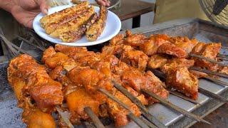  PAKISTANI STREET FOOD, WALKING TOUR AROUND LAHORE "STREET FOOD" STREET, LAHORE CITY WALK, 4K60FPS