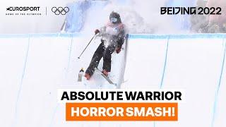 ‘How has he got on his feet?’ Watch Gus Kenworthy get up after horror smash | 2022 Winter Olympics