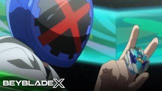 Kamen X reveals DranBuster! | (The King and Phoenix) Beyblade X (HD)