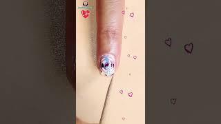 Cool Spiral Nails #nailsbyamrita #notoolnailart #dragmarblenailart
