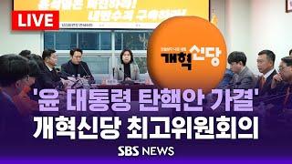 '윤 대통령 탄핵 정국' 개혁신당 최고위원회의 / SBS