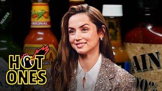 Ana de Armas Does Her Own Stunts While Eating Spicy Wings | Hot Ones