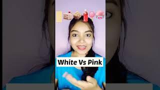 White Vs Pink Emoji Eating Challenge  #emojichallenge #shorts #ytshorts #asmr #eatingshow