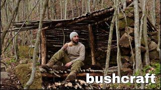 A house in the woods. Lone bushcraft. Part 1