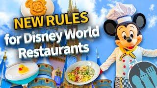 New Rules for Disney World Restaurants