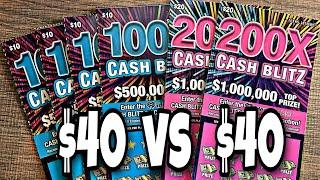 Cash Blitz Battle! 100X vs 200X - Texas Lottery