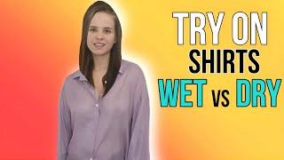 Wet vs Dry: Let's Try on Transparent Shirts and Test Them in the Water