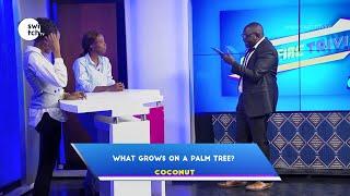 What fruit grows on a palm tree? | Brain storming on Quiz Show