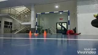 Futsal. Goalkeeper training.