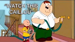 Peter Griffin babysits Caillou