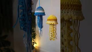 Crochet Jellyfish 🪼 #crochet #diy #howto