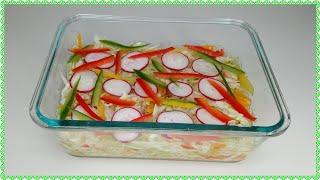 Ki jan fè haitian pikliz | How to make spicy pickled cabbage coleslaw