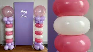 Balloon Columns Birthday Decoration