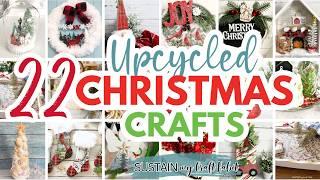 22 Thrifted and Upcycled Christmas Decor and Craft Ideas for 2024!