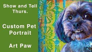 Custom Pet Portrait and Photoshop Tutorial Warp Tool