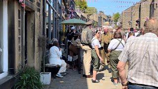 Haworth and flying Scotsman taking in 1940’s atmosphere on one of their special weekends