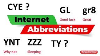 50+ Text Abbreviations: Popular Texting Acronyms in English | INTERNET Slang