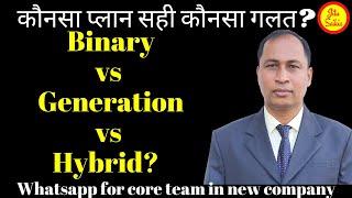 Binary vs Generation vs Hybrid MLM Plan | कौनसा प्लान सही कौनसा गलत