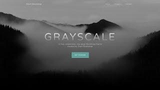 Grayscale website with Html and Scss for beginners from scratch