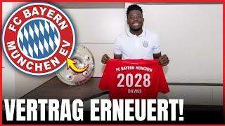 ES IST BESTÄTIGT WORDEN! DAVIES VERLÄNGERT DEN VERTRAG MIT DEM BAYERN! FC BAYERN NACHRICHTEN