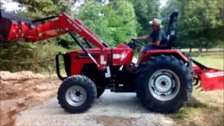 Mahindra 4550 and concrete removal