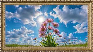 Sunlit Meadow | TV Art Screensaver | 8 Hours Framed Painting | TV Wallpaper | 4K