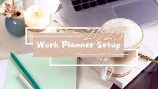 2025 Planner Setup - Work Planner // Papertess Designs B5 Manager