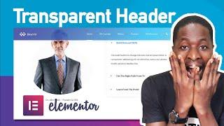 Make Any Header Transparent in Elementor 3.