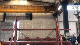 UHPC on Hydraulic Hatches Loading Test Time-Lapse