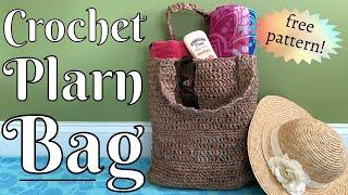 Plarn Bag Free Crochet Pattern | Upcycle Plastic into Durable Crochet Bag | Tutorial Tuesday Ep. 166